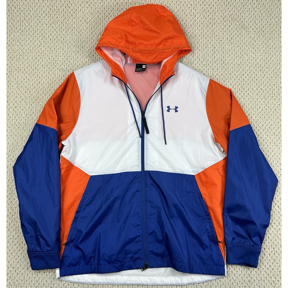 Under Armour Legacy Windbreaker Mens L Colorblock UA Storm Field House Jacket
